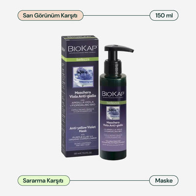 Bellezza Sararma Karşıtı Mor Maske 150 ml